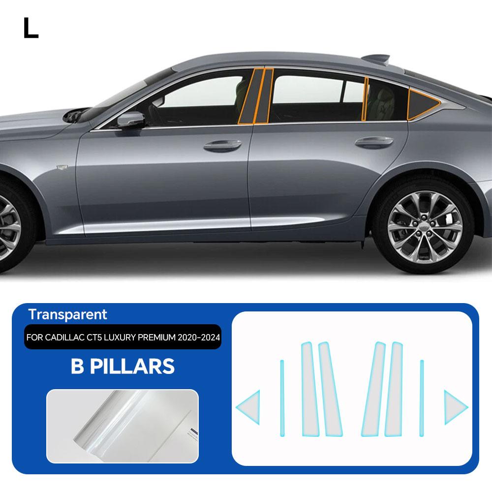 

Pre-cut PPF For Cadillac CT5 Luxury Premium -2024 Headlight Rearview B C Pillars TPU Anti-scratch Protection Film Clear Bra Transparent Film
