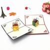 New Christmas Birthday Valentine Greeting Card Paper Art Multi Patterns 3D Greeting Cards Birthday Valentine Christmas Card Gift