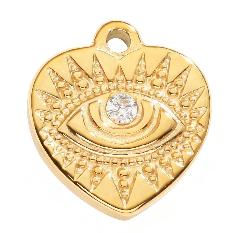 Vergoldete minimalistische Herzohrringe - Rostfreier Stahl Retro-Stil Damenschmuck