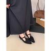 French British Style Women's Shoes, Suede Mary Jane Shoes, 2025 Fall/winter New Soft-soled Shoes, Retro Single Shoes, Flat Shoes