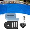 Accesorios para Piscina Exterior Kit de Fijación para Enrollador de Cubierta Solar, Correa y Pinza, Kit de Fijación Universal para Tubo de Montaje para Piscina Enterrada Fácil