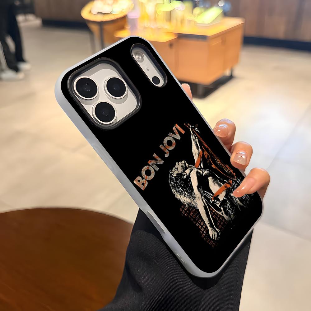 

Rock Band B-Bon Jovi Forever Phone Case For IPhone 17 Air 16 E 15 14 Plus 13 12 11 Pro Max Jelly 2 In 1 Protective Case iPhone 11 Pro