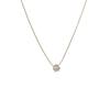 2025 Niche Design Gold 6-Prong Diamond Pendant Necklace - Elegant, Non-Fading Clavicle Chain