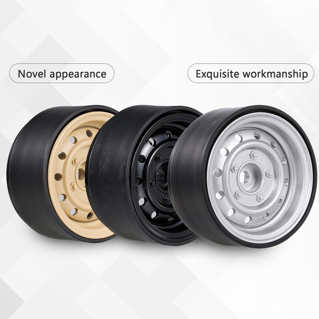 2PCS Metal 1.9 Inch Wheel Hub Rim Beadlock for 1 10 RC Crawler Car Compatible with TRX4 SCX10 RC4WD Hsp Redcat Traxxas