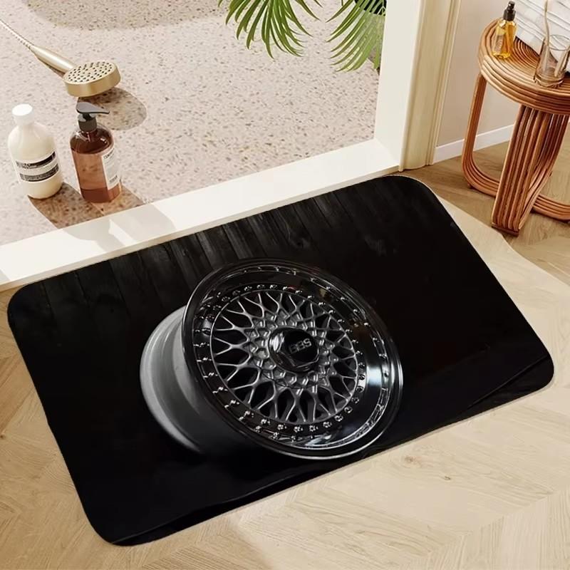 BBS Bath Mats Washable Non-slip Kitchen Mat Balcony Room Rug Carpet Home Foot Bathroom Doormat Entrance House Hallway Decoration