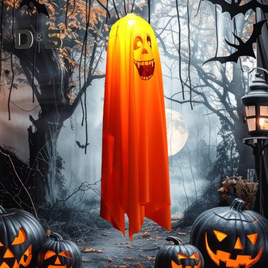 Halloween Ghost Decorations Outdoor Glowing Ghost Decoration Spooky Haunted House Ghost Prop Halloween Yard Decor