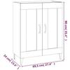 817342 vidaXL Buffet Smoked Oak 69.5x34x90 Cm Engineered Wood
