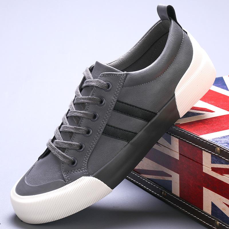 Men's Shoes Cross-border Amazon Large Size Men's Casual Leather Shoes Daily Wear Shoes Korean Style Trendy Laceup Casual Shoes Men