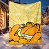 Garfield Pattern Blanket for Home Decoration, Bed, Sofa, Car Travel, Camping, Suitable for All Seasons, Birthday Christmas Gift