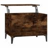 819577 vidaXL Coffee Table Smoked Oak 60x44.5x45 Cm Engineered Wood