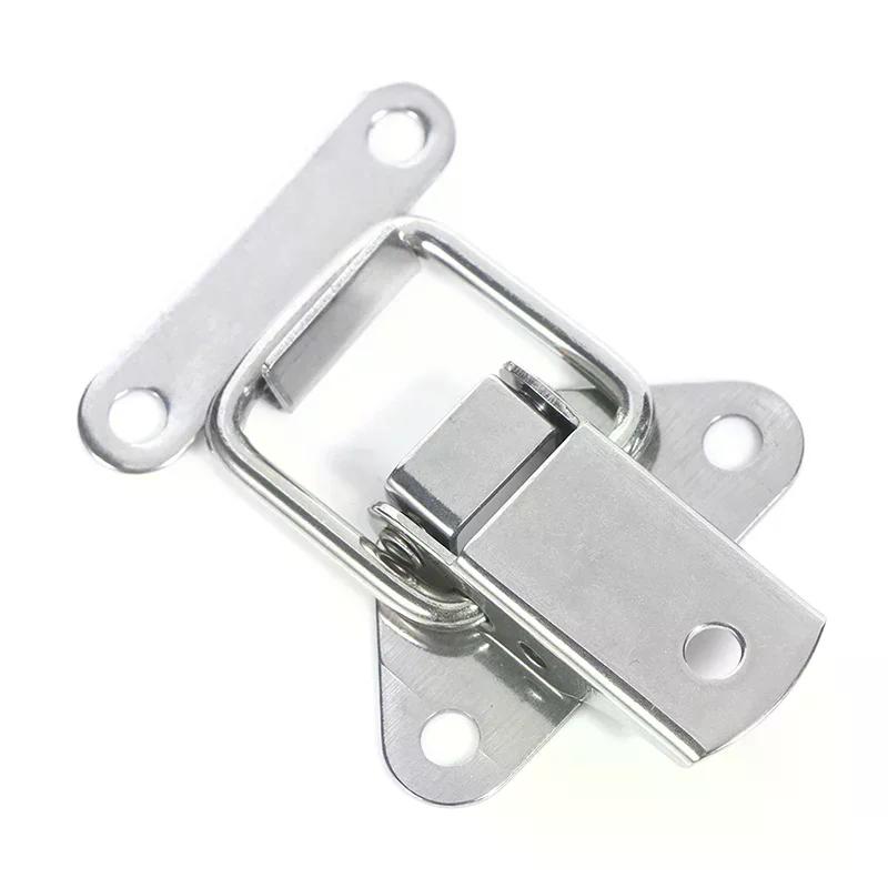 Stainless Steel 304 Toolbox Locking Latch Hasps Metal Toggle Catch Clasp Box Loaded Hinges Furniture Hardware Accessories