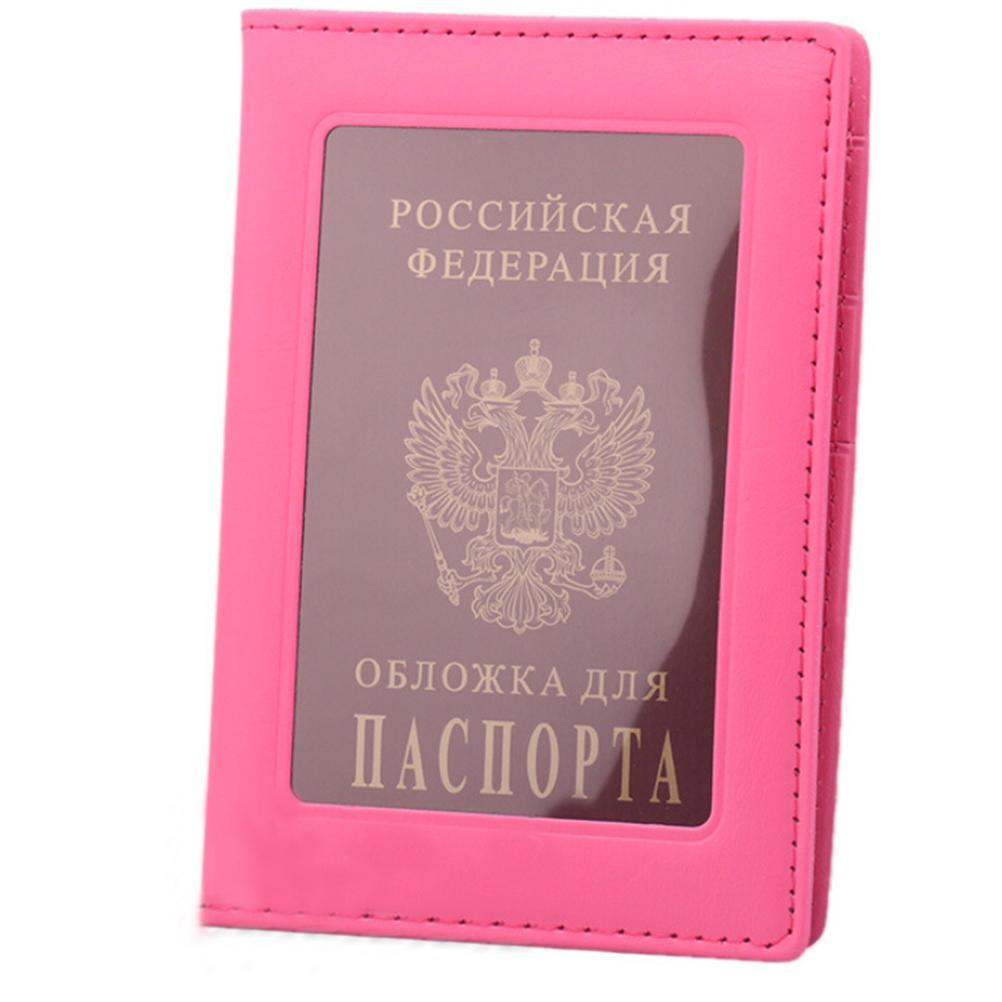 Russia Passport Cover Clear Card ID Holder Case for Travelling PVC Passport Bags