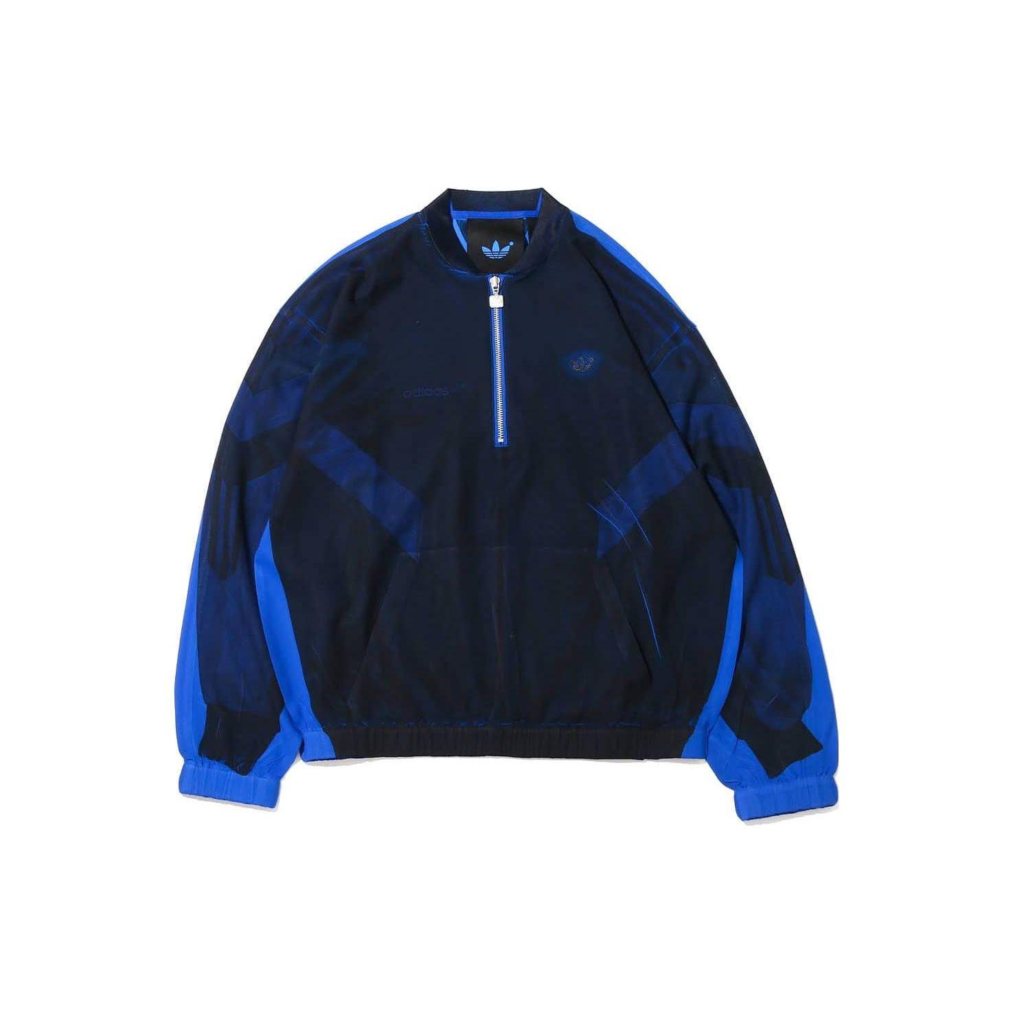 

Adidas Originals Kangaroo Pocket Half-Zip Color Block Baseball Jacket Men Jackets Blue HC0426 XS