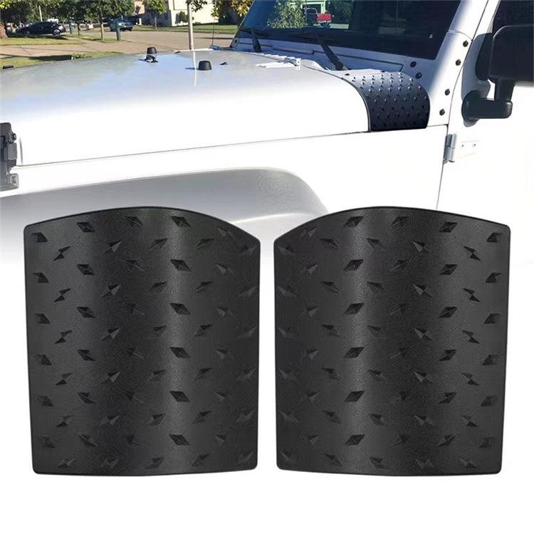 

Аксессуары для Wrangler JK: Наклейки на передние стойки и углы капота чёрный