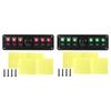 Multifunctional 6 Gang Rocker Switch Panel Waterproof Backlit Volt Meter Screws Easy Install for Rvs Trucks Boats Cars
