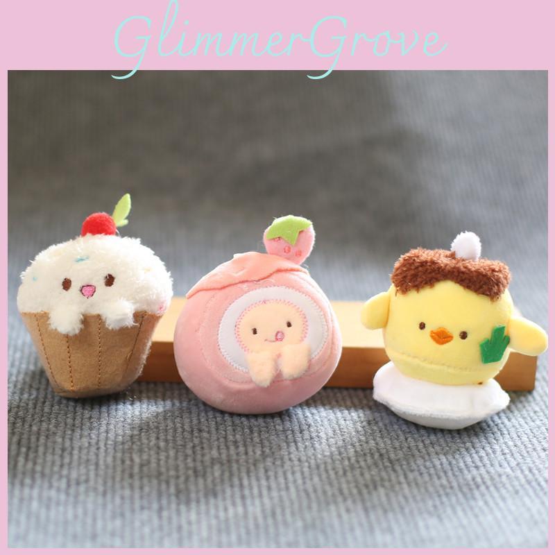 Cute Chick Plush Stuffed Animal Keychain Backpack Charm Super Soft Toy Gift For Kids