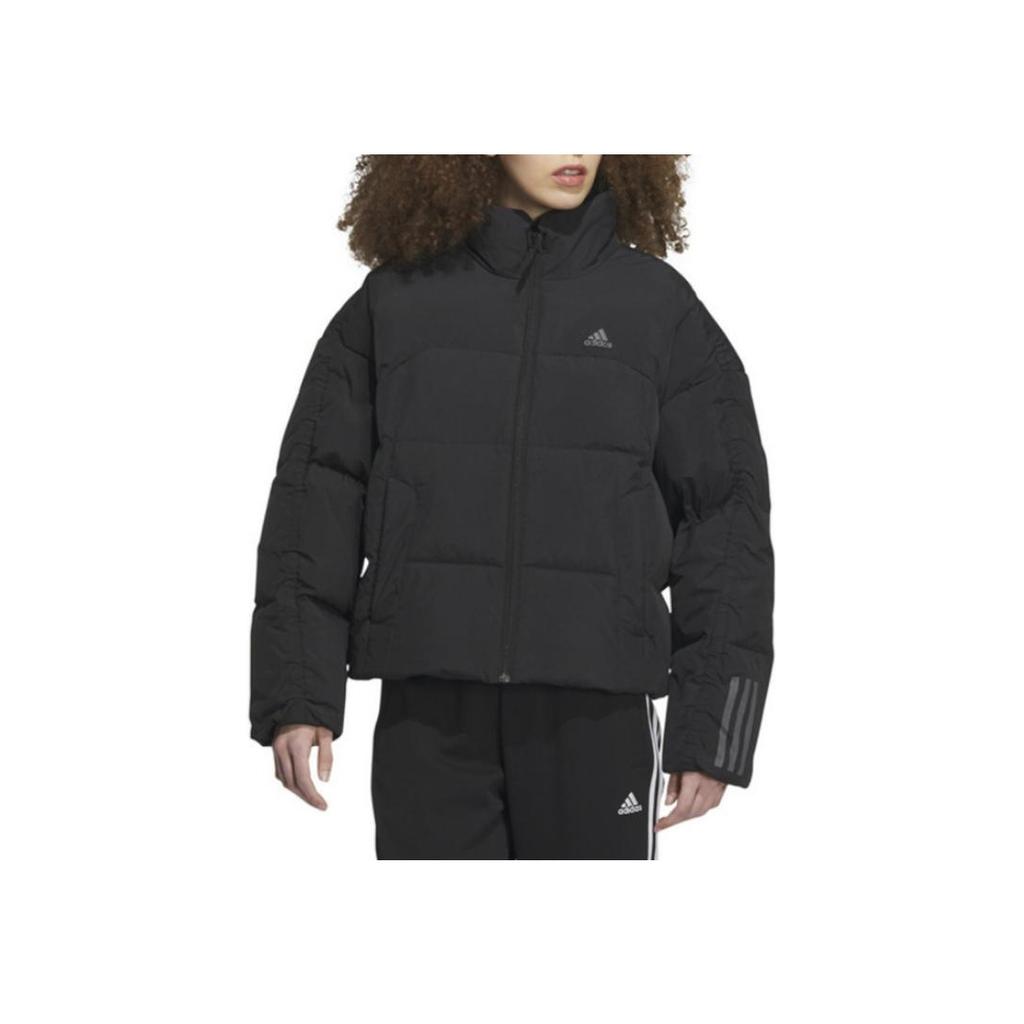 adidas Piumino Sportivo Casual Caldo con Cappuccio da Donna Capispalla Nero IL8940