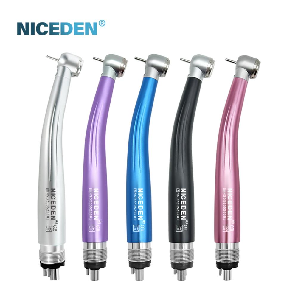 Colorful Dental High Speed Handpiece Dental Equipment Air Tubine Max Style Push Button Type or Key Type Contra Angle