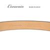 [COXSWAIN] Coxwain Men's Leather Belt, Dark Brown, Crocodile Embossed, 30mm Width, Made In Japan, CW20203-39