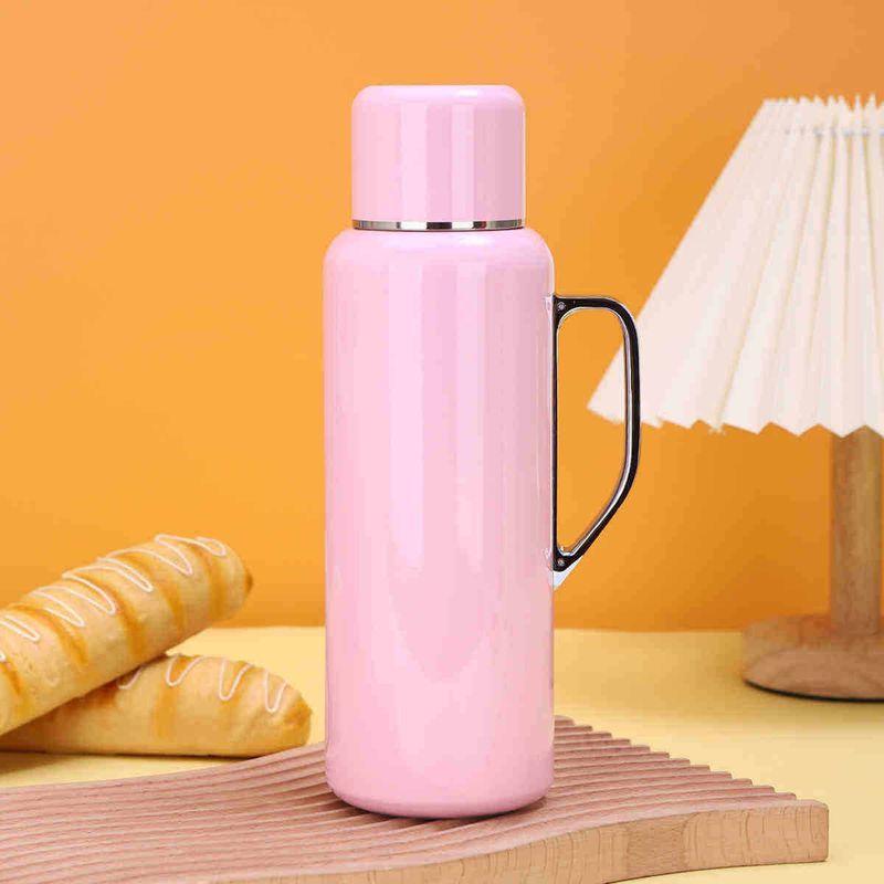 Kettle, 316 Stainless Steel Mechanical Kettle, High Aesthetic Value, Intelligent Temperature Display, Mechanical Switch, Large Capacity Thermos Cup 850 ml Pink 850ml Mechanical Digital Display