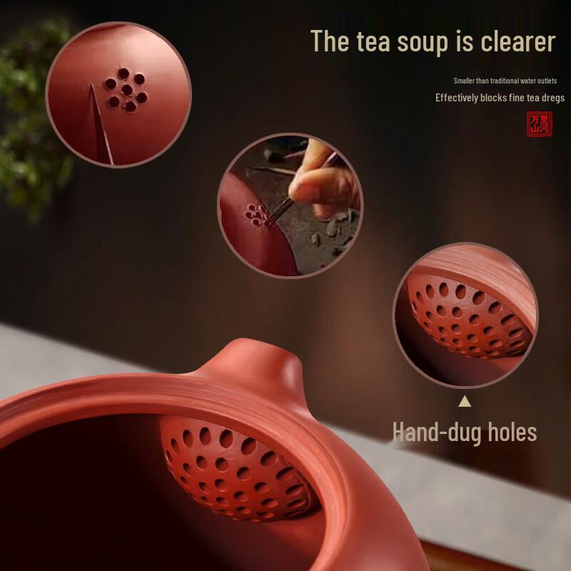 Xidomi Handmade Zhu Ni Zisha Xishi Teapot & Cups Set