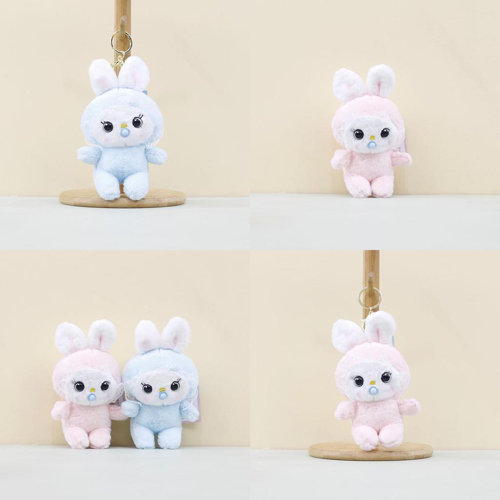 Adorable Plush Baby Rabbit Keychain Soft Toy Cozy Hanging Pendant For Kids