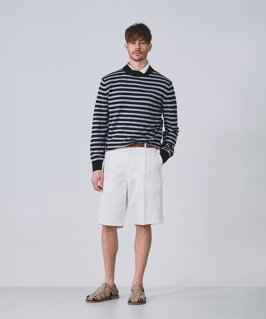 Geonjiulleunseu Cotton Single-Pleat Chino Shorts Collection