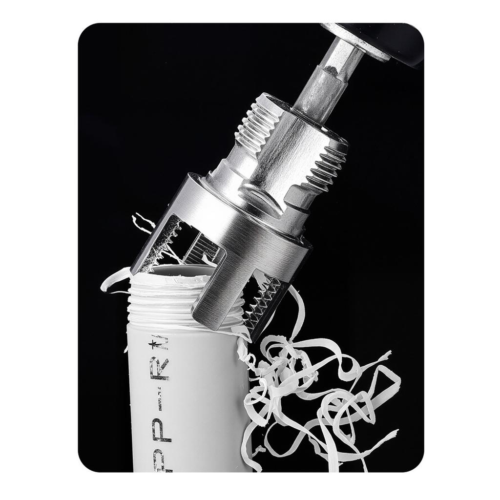 2Piece PPR Pipe Threading Tool Set Drill Adapter Pipe Threader For 1/2 And 3/4 Inch Plumbing With Hex Shank Design