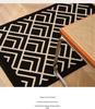 Chinese Retro Plaid Entrance Doormat: Dirt-Resistant, Machine Washable Wabi-Sabi Entryway and Hall Floor Mat.