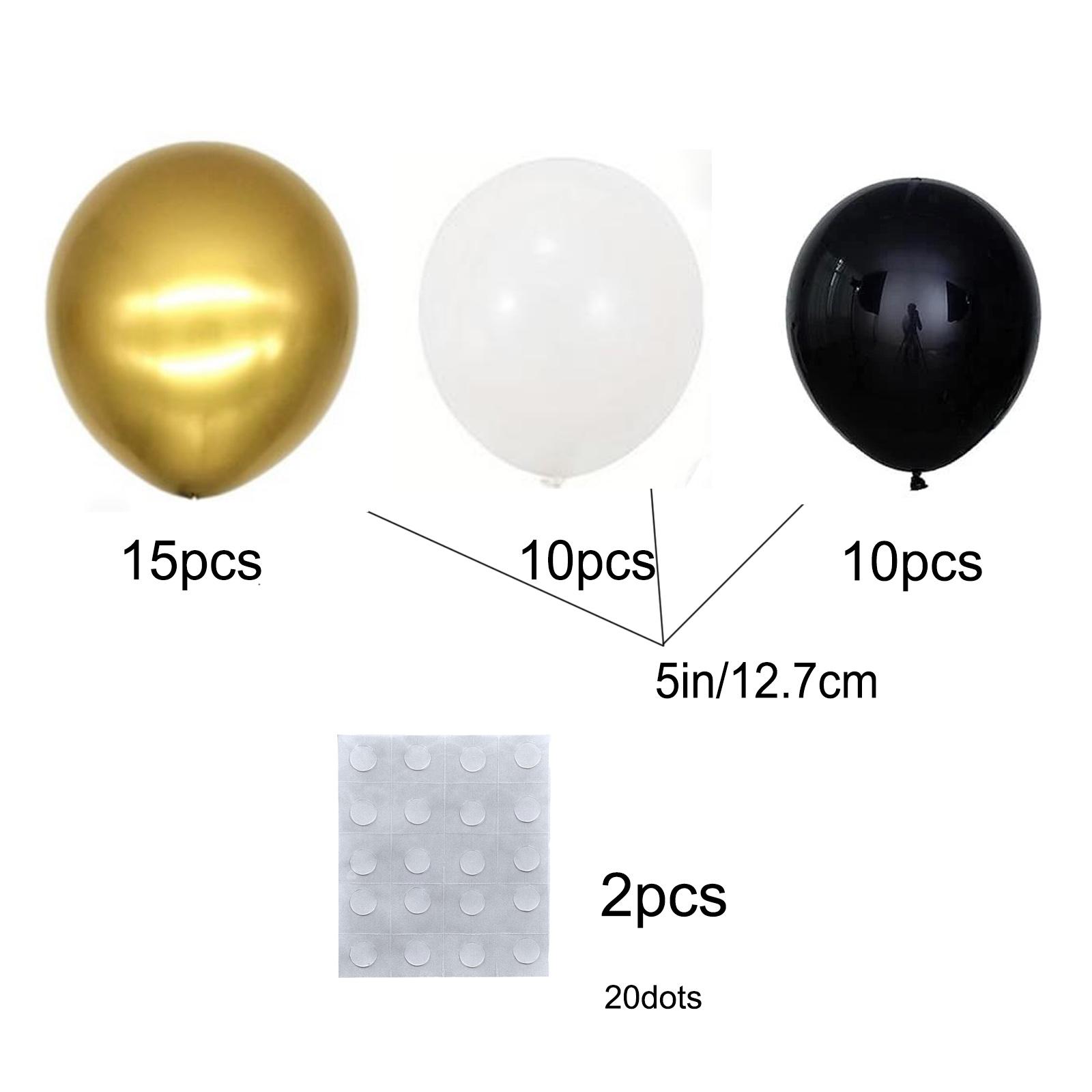 

Набор латексных воздушных шаров из черного золота для 3D-цифровой фоновой доски KT, новогодней свадьбы, дня рождения, выпускного вечера, воздушного шара для украшения места проведения S:35Pcs