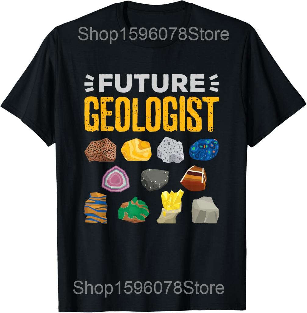 Cool Future Geologist Geology Student Earth Science T Shirts Streetwear Tee Short Sleeve Unisex Loose Clothing