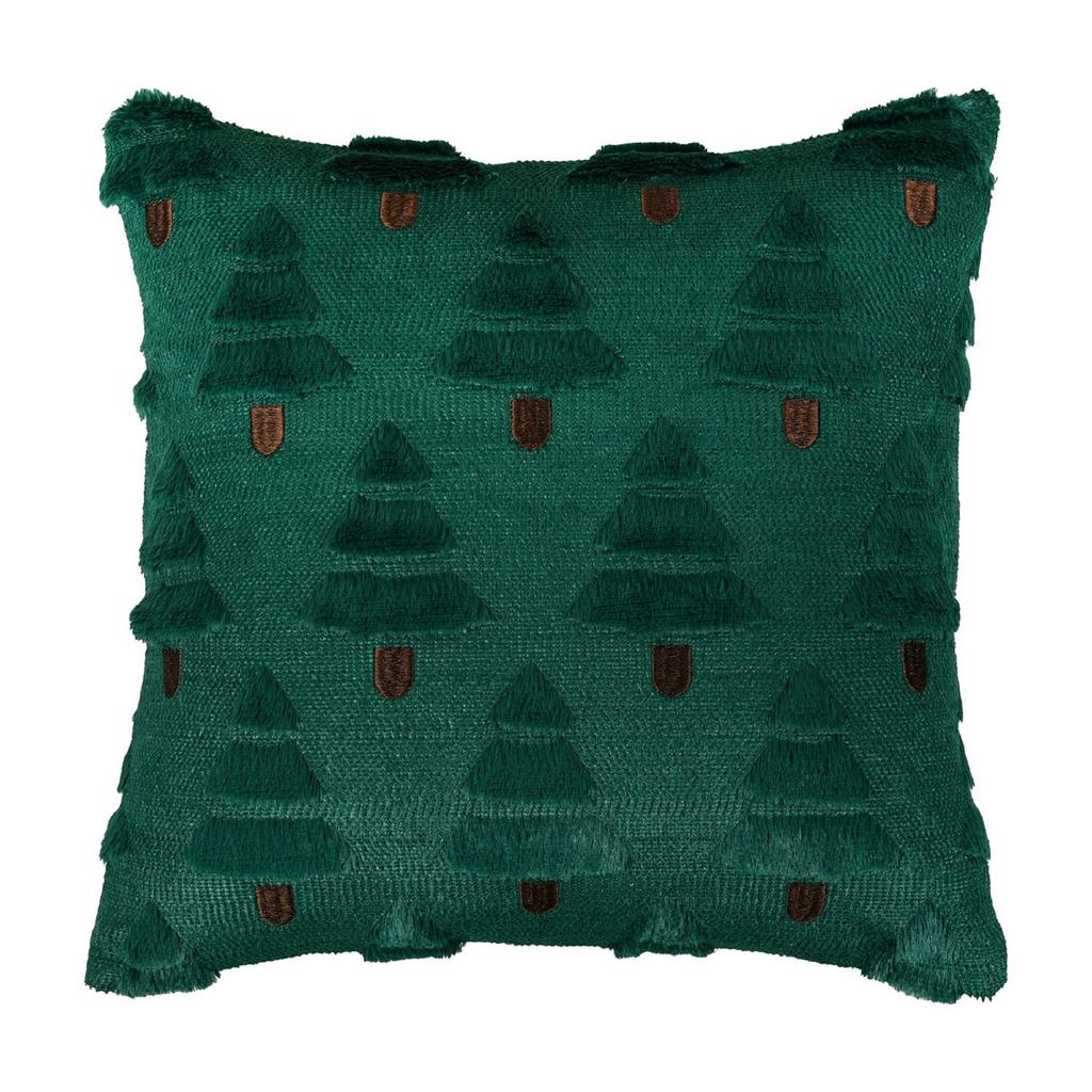 Christmas Lights Embroidered Pillow Case American Retro Living Room Sofa Pillow Cushion Christmas Atmosphere Home Decoration