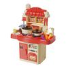 Playhouse Kitchen & Dining Table Set with Spray Light – Realistic Cooking Toys for Girls.