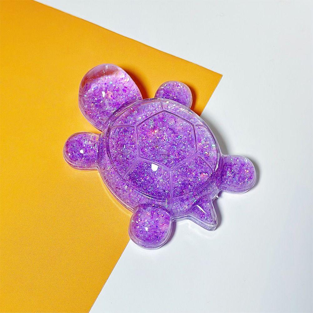 Flash Flowing Sand Candy Color Turtle Dolls Cute Turtle Small Ornament Cartoon Turtle Toy  Car Keys