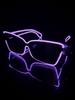 Wireless EL luminous glasses LED disco flash sunglasses for KTV bar concert atmosphere online celebrity