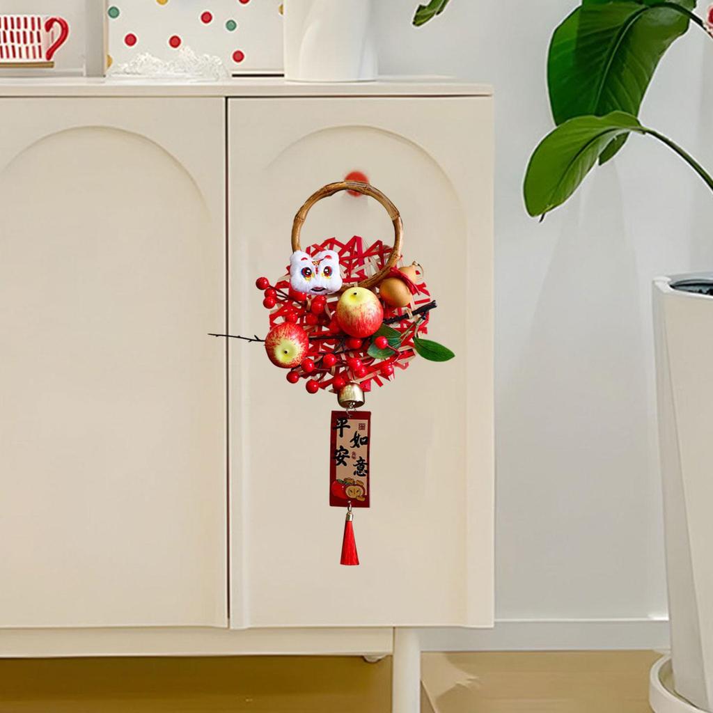 Door Handle Pendant New Year The Year of The Snake Wall Hanging Wreath for Party Spring Festival Indoor Front Door Office