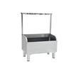large 201 stainless steel with rack (80x41x55cm)