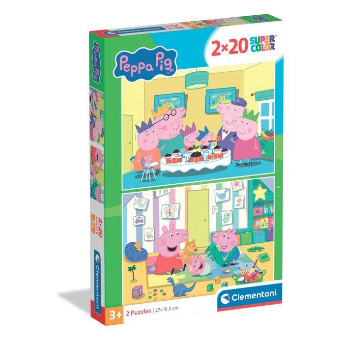 CLEMENTONI - 2x20 pieces - Peppa Pig