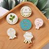 Green Unique Leaf Brooch For Kids Reward System Stylish Metal Badge Outfits For