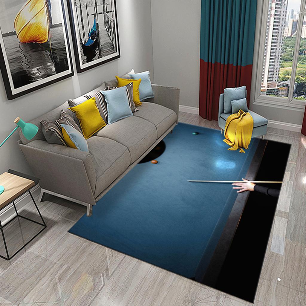 Kolorowy dywan 3D do snookera bilardowego, sportowy dywanik obszarowy do dekoracji salonu, jadalni, sypialni, dywanik podłogowy, dywaniki łazienkowe antypoślizgowe
