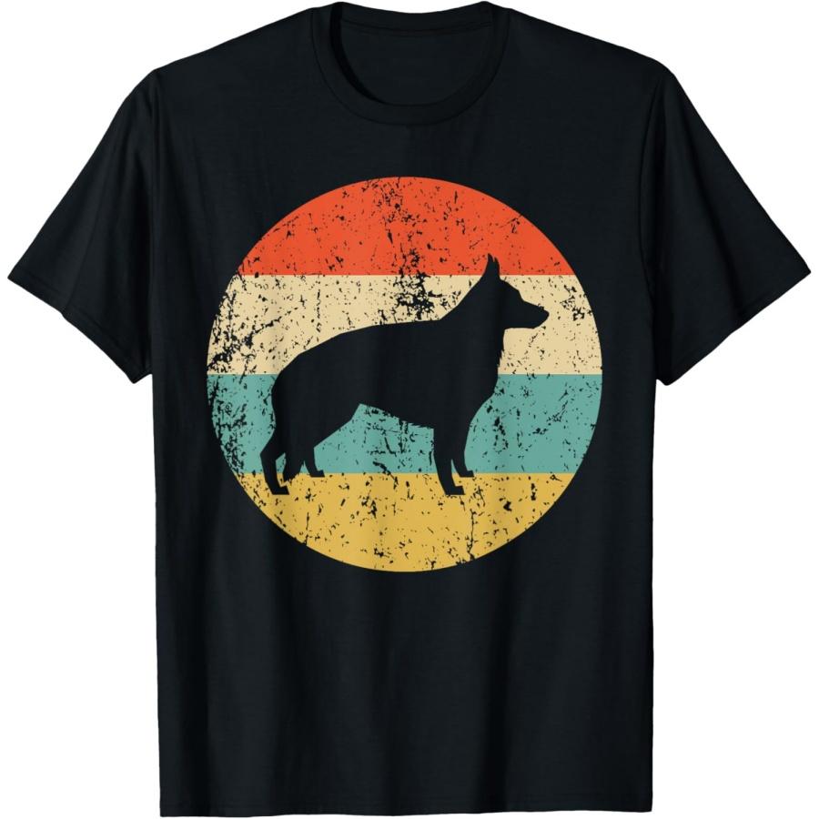 

German Shepherd Retro German Shepherd Dog T-Shirt XXXXXL чёрный