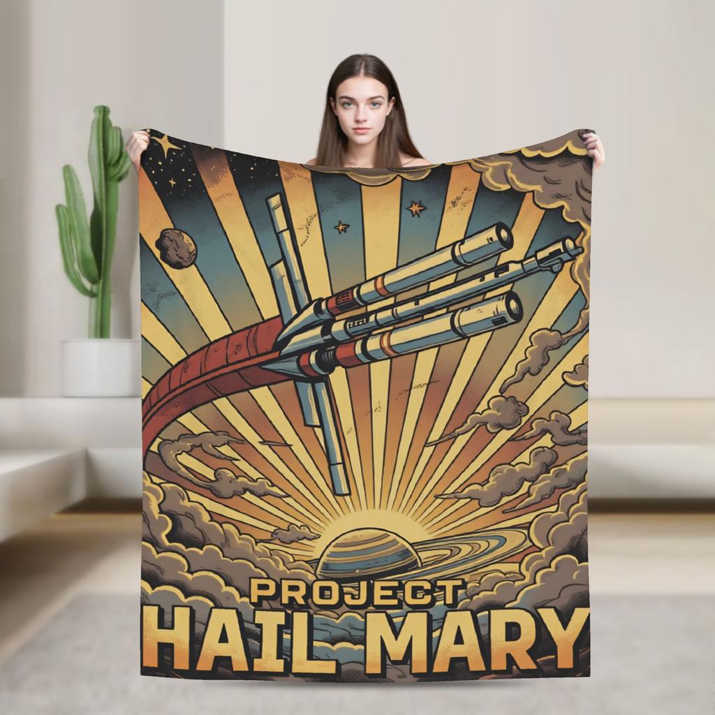 Project Hail Mary Blankets Quality Soft Warm  Throw Blanket Winter Children Bedroom Novelty Bedspread