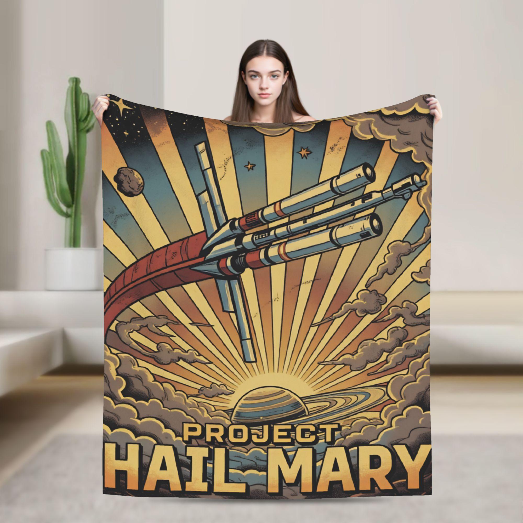 

Project Hail Mary Blankets Quality Soft Warm Throw Blanket Winter Children Bedroom Novelty Bedspread 100x150cm