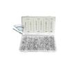 Rivets - GENERIQUE - Assortiment de 320 - Plusieurs tailles - Métal - Blanc