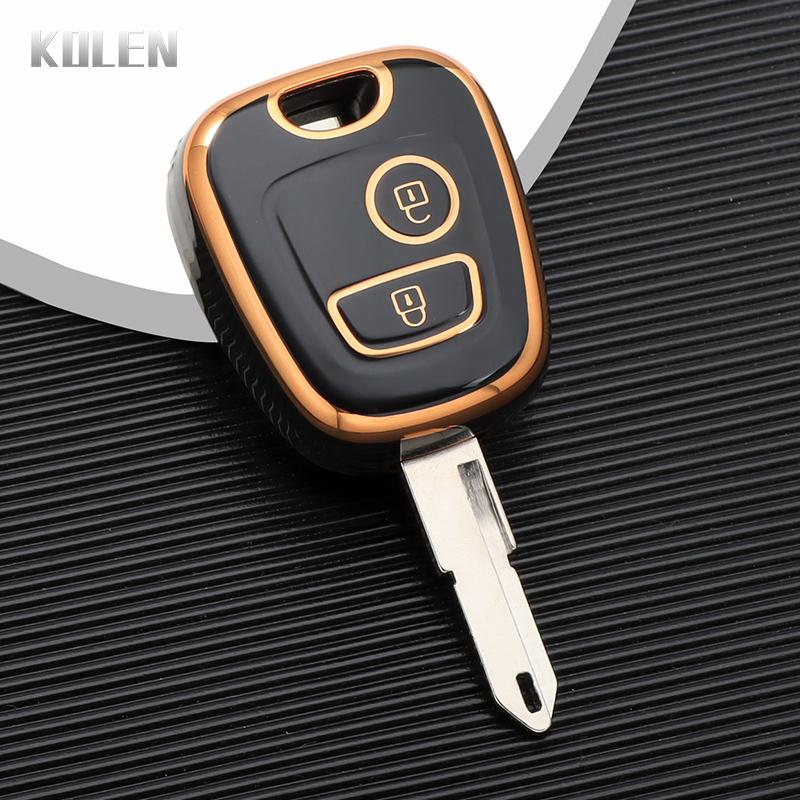 Tpu Car Key Case Cover Shell Fob For Peugeot 106 107 206 207 307 406 407 For Citron C1 C2 C3 C4 Xsara Picasso For Toyota Aygo