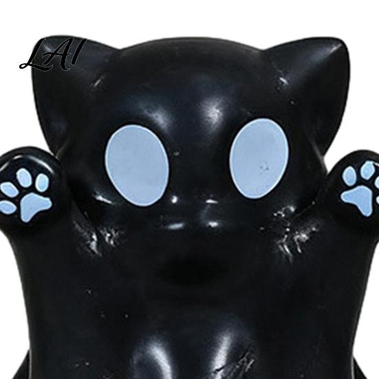 Spooky Desktop Ornaments 2 Pcs Halloween Ghost Statue Cute Cat Figurine Cartoon Party Table Accents Mini Kitten Ornament for Home Office Tabletop