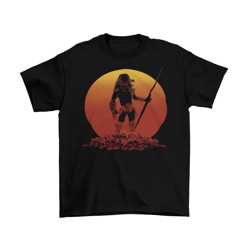 

Predator Sunset T-Shirt Unisex Horror Scary Sizes Hunter Fall Halloween New S