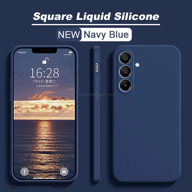 For For Samsung A15 Case Luxury Liquid Silicone Phone Cases For Samsung Galaxy A15 A 15 SamsungA15 Shockproof Soft Cover
