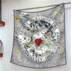 European 90CM Square Scarf Fashion Luxury Printed Twill Scarf Shawl Hijabs Bandana Foulard Neckerchief For Travelling