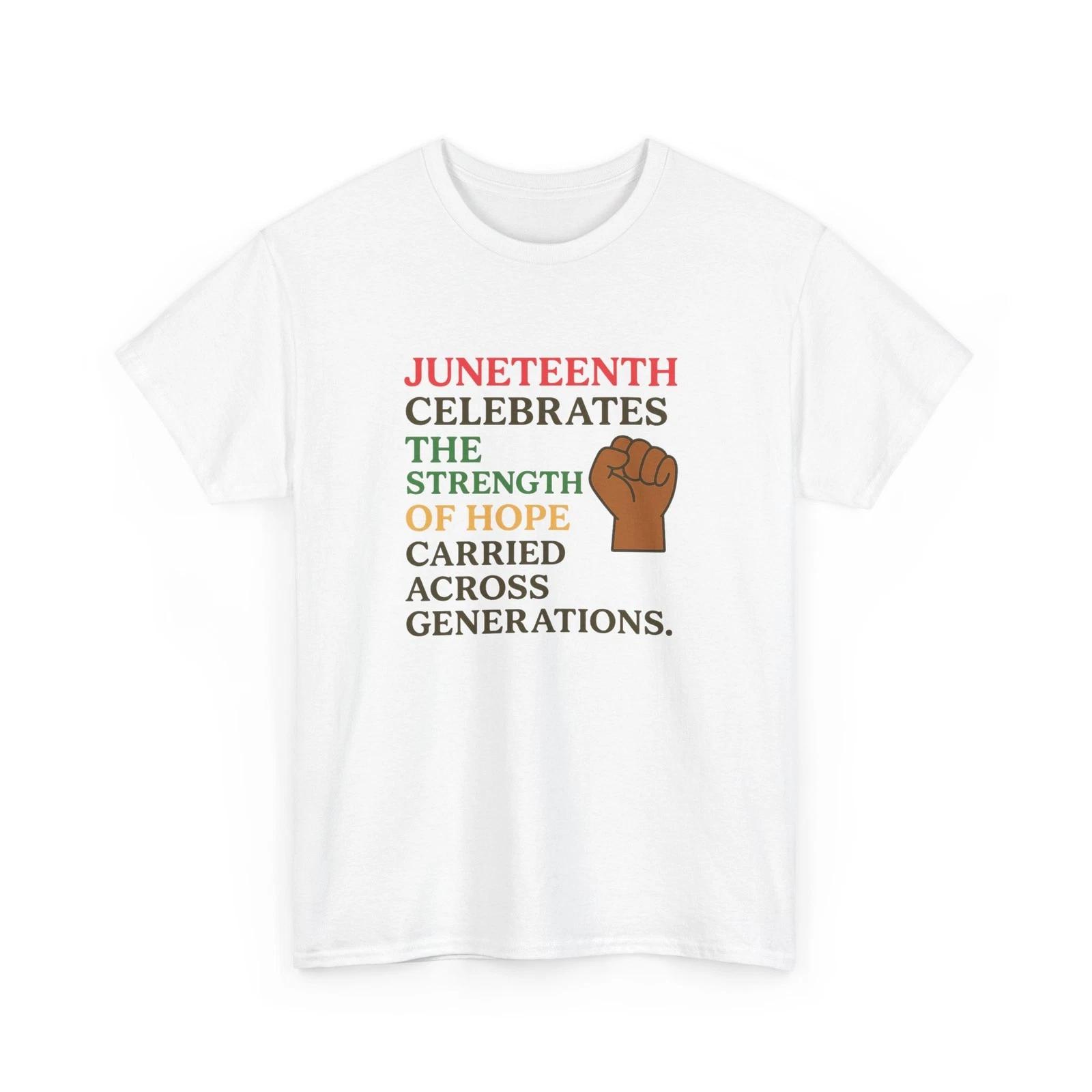 Strength of Hope Tee | Raised Fist Juneteenth Shirt | Tees.By.Natalie S